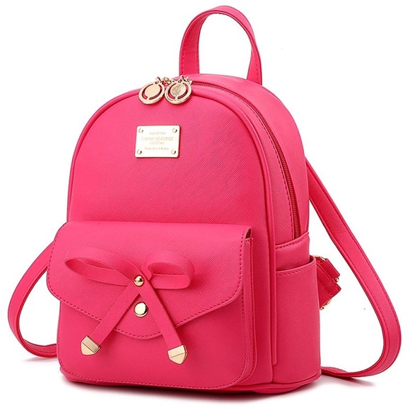 Mini Backpack Bowknot Leather-More Colors Avail. main image 10